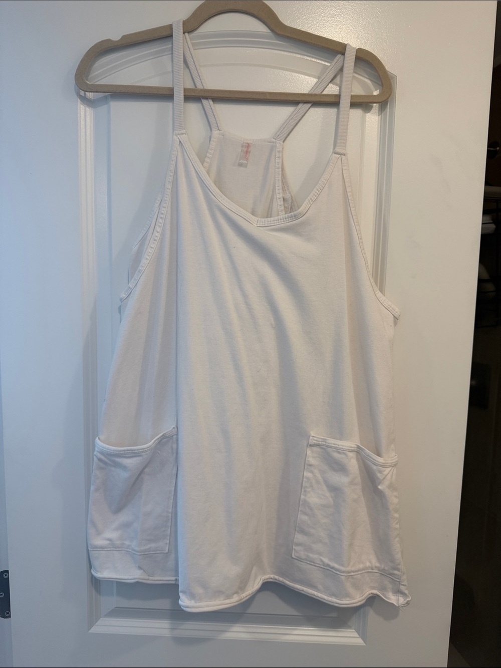 FP Movement by Free People Soft White Racerback Tank Dress